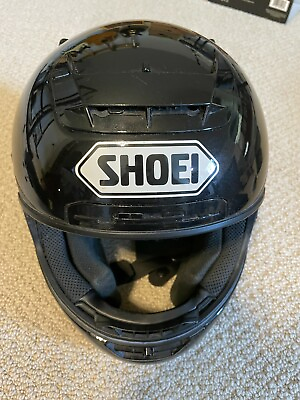 #ad Shoei X Eleven X 11 Black w Clear and Tinted Visors Size Large 7 3 8 to 7 1 2 $125.00