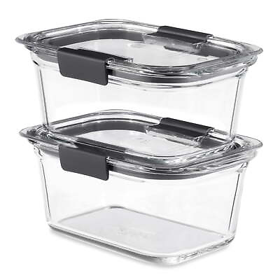 #ad #ad Rubbermaid Brilliance Glass Food Storage Containers 2 Pack $18.97