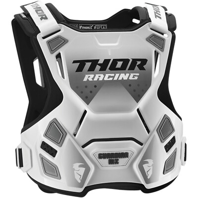 THOR MX Motocross GUARDIAN MX Chest Roost Guard White Black MD LG $67.23