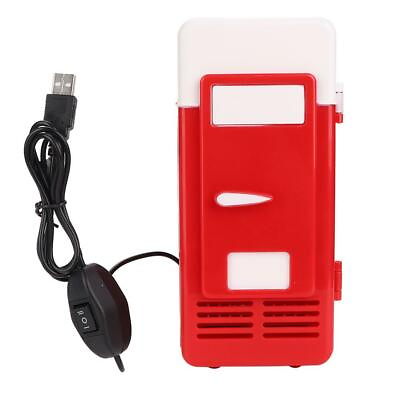 USB Office Mini Heating And Cooling Dual Use Portable Refrigerator Drink Cooler $25.50