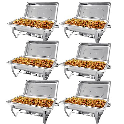 Chafing Dish Buffet Set Stainless Steel Food Warmer 8QT Chafer Complete Set $191.99