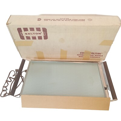 #ad 🔥Salton Food Warmer Cosmopolitan Automatic Electric Tray Glass 475 WATTS 16x10 $26.96