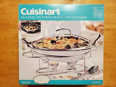 #ad #ad Cuisinart Classic Entertaining Stainless Steel Round Buffet Server 11quot; NEW $44.95