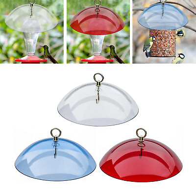 #ad Universal Squirrel Baffle Clear Dome Bird Feeder Protection Hanging Guard Roof $20.51