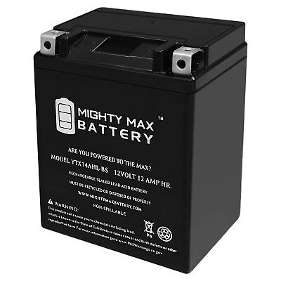 #ad Mighty Max YTX14AHL Battery Replacement for Arctic Cat 300 ATV 4x4 98 05 $42.99