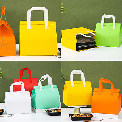 #ad Food Lunch Bags Bag HOT COLD Insulation Bag Food Storage Delivery D Food Handbag $2.50