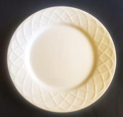 #ad Oneida White Basket Weave Design SALAD Plate $15.99