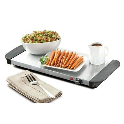 #ad Electric Food Buffet Server and Warmer with 3 Warming Pan 1.5qt Stainless Steel $37.90