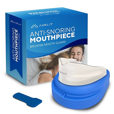 #ad #ad Stop Snoring Mouthpiece Sleep Apnea Guard Bruxism Anti Snore Pure Grind Aid Tray $15.99