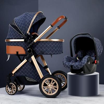 #1 Luxury Stroller 3 in 1 Travel System Gifts Light Folding Stroller baby car $304.99