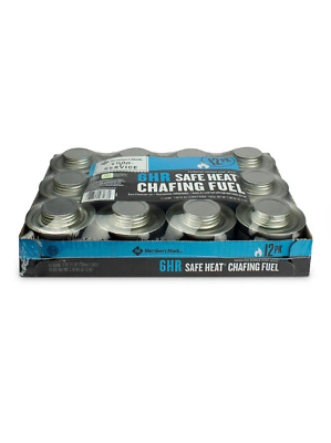 #ad Restaurant Chafing Fuel Gel 6 Hour Safe Heat W PowerPad 12 Cans Biodegradable $68.99