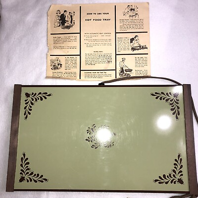 Vintage Cornwall Electric Tray #1461 Hot Food Tray Party Snack Warmer 1973 USA $19.99