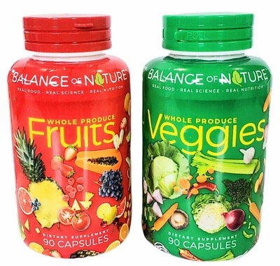 2 Packs Balance of Nature Whole Food Fruits and Veggies Produce All Natural $72.49