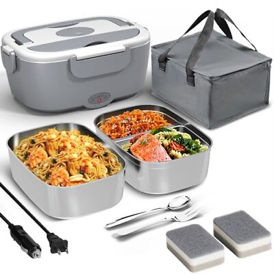 #ad Sitlais Lunch Box Food Heater for Work 12V 24V 110 220V Food Warmer for Car... $58.65