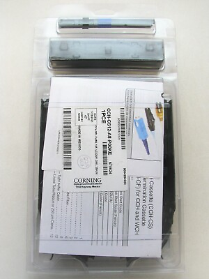 Corning CCH CS12 A8 P00KE Pigtailed Splice Cassette 12F LC Duplex MM OM1 $425.00