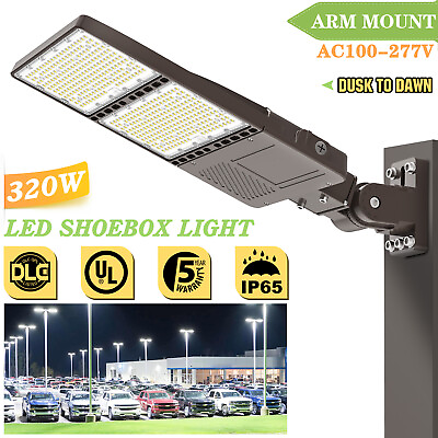 #ad LED Parking Lot Area Light320 Watt 5000K with Photocell Food Light Outdoor IP65 $170.15