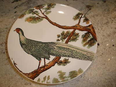 #ad Pottery Barn Thanksgiving Pheasant EUC Ceramic 9quot; Plate $23.39