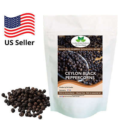 Black Peppercorn whole Ceylon Black Pepper Whole 100% Pure and Natural $6.99