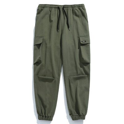 Mens Loose Tooling Beam Mouth Sports Trousers Tooling Fashion Youth Casual Pants $35.99