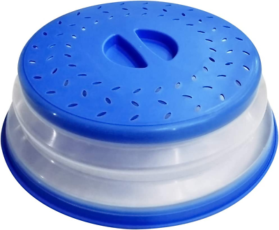 #ad Microwave Plate Cover 10.5 Inch Collapsible Food Plate Lid Cover BPA Free Eas $12.32