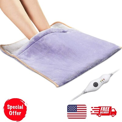 #ad Electric Heated Foot Warmers for Men and Women Foot Heating Pad Electric Large $49.99