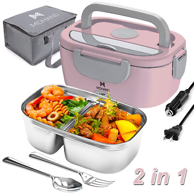 #ad 110V Lunch Bag Adult Lunch Box for Work Men Women Electric Food Warmer Heating $28.99