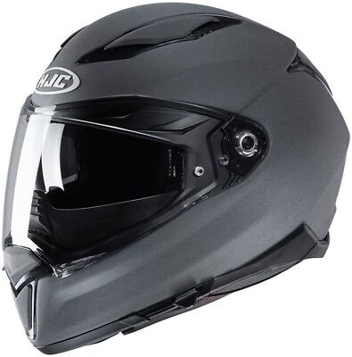 #ad Open Box HJC Adults F70 Flip Up Motorcycle Helmet Stone Grey XL $78.31