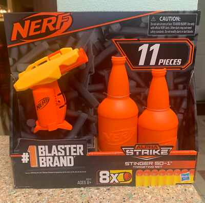 ✅ Nerf Alpha Strike Stinger 11 Piece Targeting Set NEW FREE SAME DAY SHIPPING $9.99