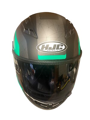 #ad HJC CS R3 Motorcycle Helmet Flat Matte Black Large Full Face DOT CSR3 $44.99