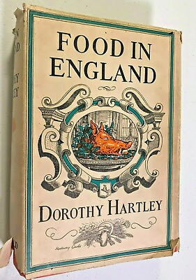 #ad 1964 book Food in England HARTLEY medieval Elizabethan recipes history household $145.00