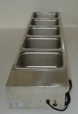 US 110V 5 Pan 6#x27;#x27;Deep Countertop Steam Table Bain Marie Buffet Food Warmer New $420.00
