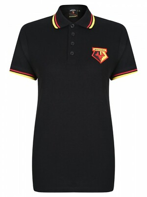 #ad #ad Official Watford FC Football Polo Shirt Womens 12 Team Crest Top WP1 GBP 14.99