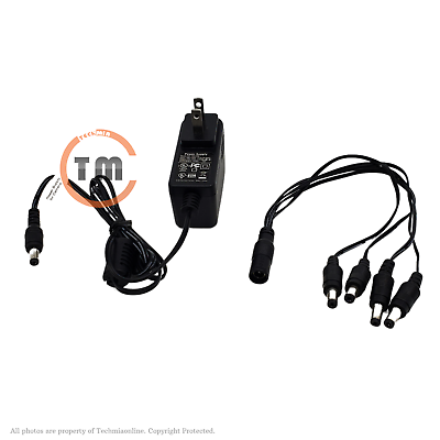CS Power Supply DC Adapter 12V 1.5A for Night Owl Cameras Splitters CS 1201500 $15.25