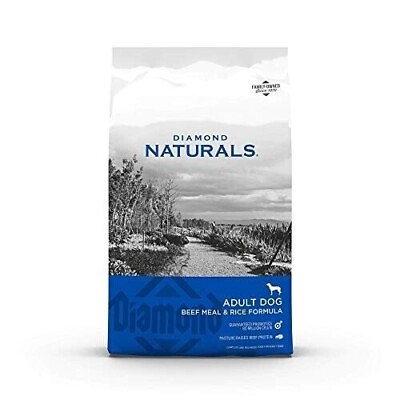 #ad Diamond Naturals Dry Food for Adult Dog Beef and Rice Formula 40 Pound Bag $27.90