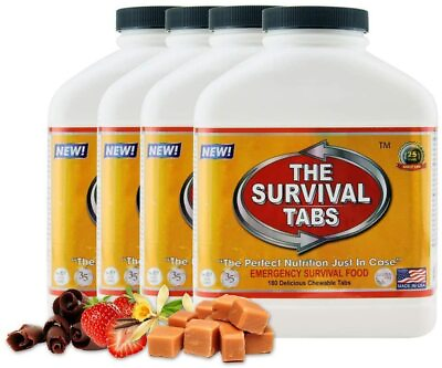 60 days Survival Food Tabs Supply 25 years shelf life none GMO gluten free $158.95