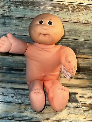 #ad Vtg Cabbage Patch Kids Brown Eyes Dimples Pacifier Mouth Baby Doll 1978 1982 $25.00