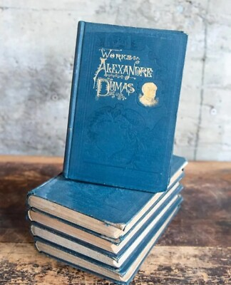 #ad #ad 1893 ALEXANDRE DUMAS 5 BOOK SET ANTIQUE SET THE WORKS OF ALEXANDRE DUMAS $100.00