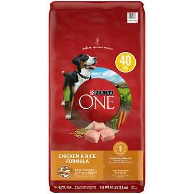 Dry Dog Food for Adult Dogs Chicken and Rice Formula 40 lb Bag $47.59