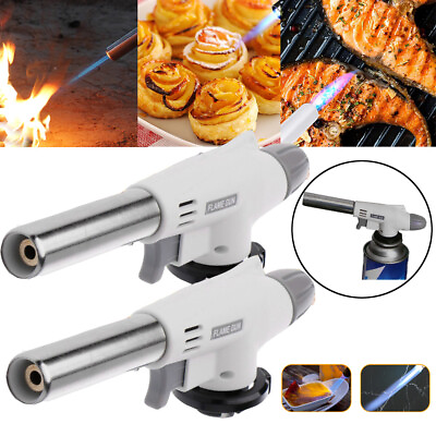 #ad 2x Culinary Blow Torch Kitchen Butane Lighter Cooking Baking Food Flame Chef US $12.45