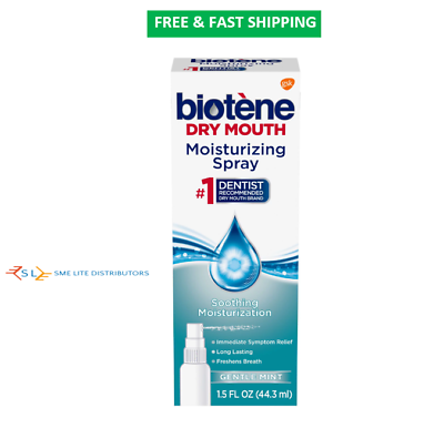 #ad Biotene Dry Mouth Moisturizing Spray Alcohol Free Breath Fresheners Spray 1.5 $9.99