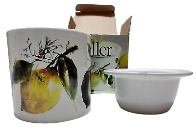 #ad Dip Chiller Server Party Dish 2 Piece Ceramic Fruit Pattern by Gourmet Village $15.00