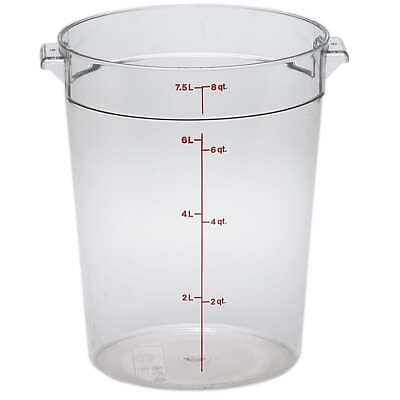 #ad Cambro RFSCW8135 Camwear Clear Round 8 Qt Storage Container $25.16