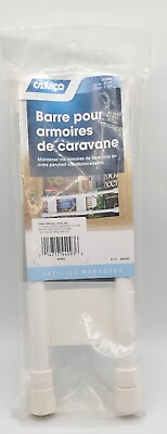 #ad #ad Camco 44093 10quot; to 17quot; Double White Cupboard Refrigerator Bar $6.26