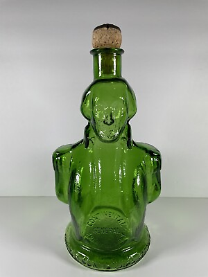 #ad #ad Collectible Vintage WHEATON Green Glass George Washington Bottle $15.00