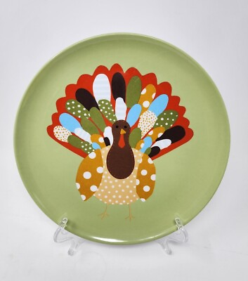 #ad Set of 4 Pottery Barn Kids Melamine Turkey Plates 10quot; Thanksgiving Animals $29.00
