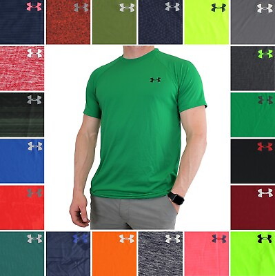Under Armour Men#x27;s Tech T Shirt Loose Fit Heatgear UA Tech Active Tee $19.99