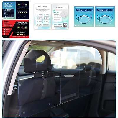 Partition *IMPROVED Kleantoolz Adjustable Plexiglass Car Sneeze Guard Barrier $98.95