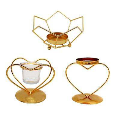 #ad #ad Geometric Wedding Party Candlestick Candle Tealight Holder For Home $7.44