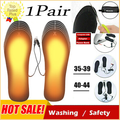 #ad #ad USB Electric Heated Insoles Men Women Winter Outdoor Sport Foot Warmer Pads $5.99
