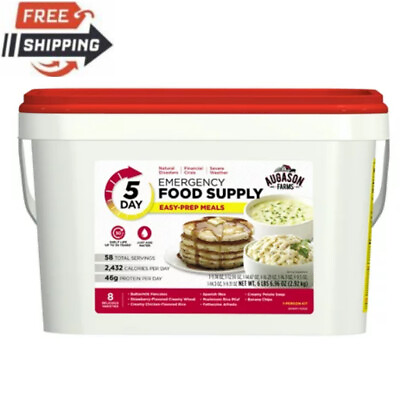 58 Servings Rations Kit Emergency Food Survival Supply Prepper Storage Bucket US $39.89